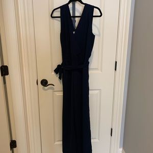 LOFT Outlet Navy Blue Jumpsuit